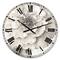 Designart Indigold Grey Peonies II Traditional Wall Clock
